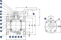Inline Industries Ball Valve, 209F